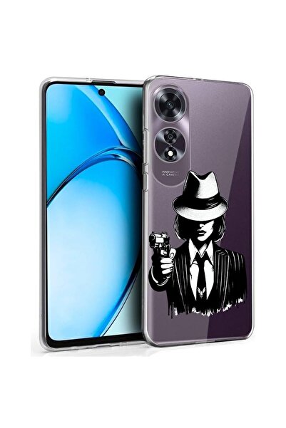 bestcase ¬Æ Husa pentru OPPO A60 4G, Clear Silicon 2MM, Gangster Woman, Antis...