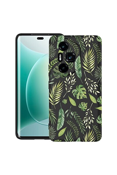 bestcase Θήκη για Honor 300 Pro / 300 Ultra με σχέδιο πράσινα φύλλα, TPU Ματ ...