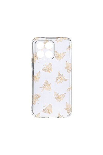 bestcase Husa BestCase¬Æ Clear Silicon, Compatibila Cu Honor X6, Gold Butterf...