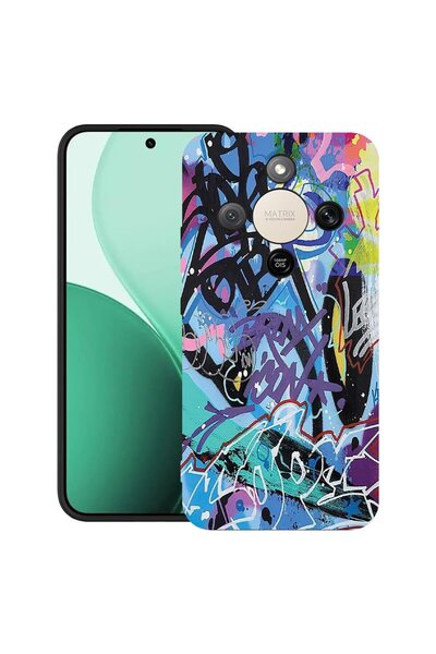 bestcase ¬Æ Husa TPU Ultra Slim Compatibila cu Honor Magic8 Lite, Graffiti, 3...