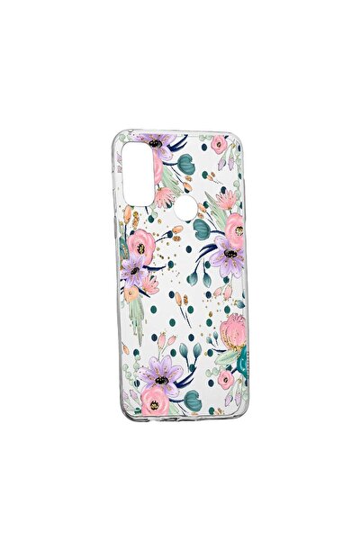 bestcase Husa Silicon Flowers, Compatibila Cu Motorola Moto E40, rezistenta l...