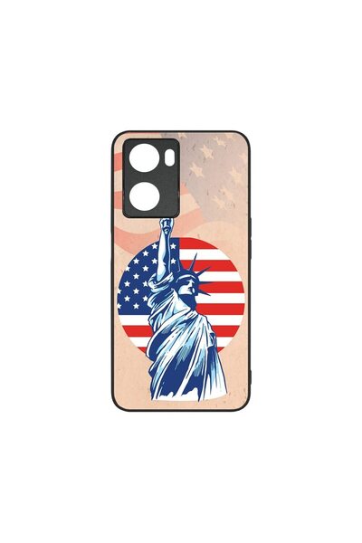 bestcase Λεπτή Γυάλινη Θήκη, Συμβατή με OPPO A57 4G / A57s, Σχέδιο Πύργος της...