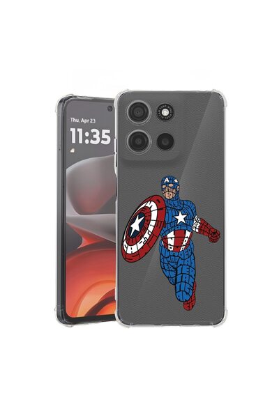 bestcase ¬Æ Husa pentru Motorola Moto G15, Anti Shock 1.5MM, Calligraphy Stri...