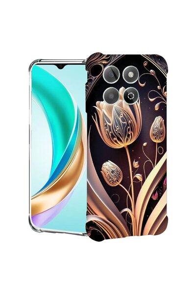bestcase ¬Æ Husa compatibila Honor X8C, Anti Shock 1.5MM, Golden Tulip, Prote...