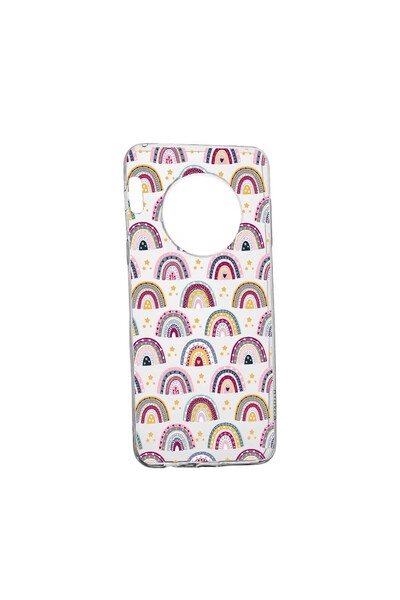 bestcase Husa Silicon, Compatibila Cu Huawei Nova Y90, Rainbow Hand Drawn, re...