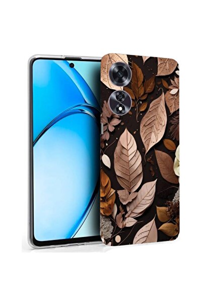 bestcase ¬Æ Husa pentru OPPO A60 4G, Clear Silicon 2MM, Autumn Feathers, Anti...