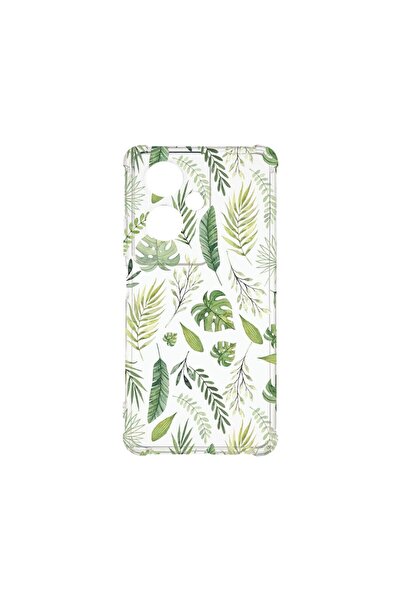 bestcase ¬Æ Husa Anti Shock 1.5MM, Compatibila Cu OPPO Reno 11F, Green leafs,...