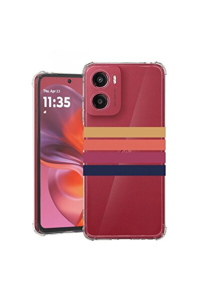 bestcase ¬Æ Husa pentru Motorola Moto G05, Anti Shock 1.5MM, Retro Lines, Pro...