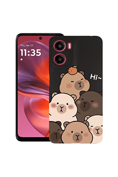 bestcase ¬Æ Husa TPU Ultra Slim Compatibila cu Motorola Moto G06, Cute Kawaii...