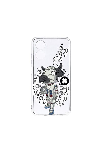 bestcase Διαφανής Θήκη Σιλικόνης 2MM, Συμβατή με OPPO A78 / A58 5G, Αστροναύτ...