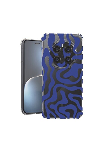 bestcase Θήκη για Honor Magic7 Pro, Αντικραδασμική 1.5MM, Μπλε Αφηρημένη Γραμ...