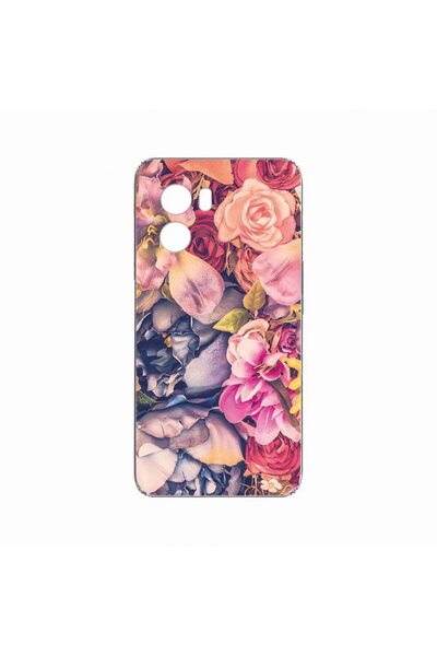 bestcase Λεπτή θήκη σιλικόνης 2 χιλιοστών, Συμβατή με OPPO A57s, Φλοράλ, Ανθε...