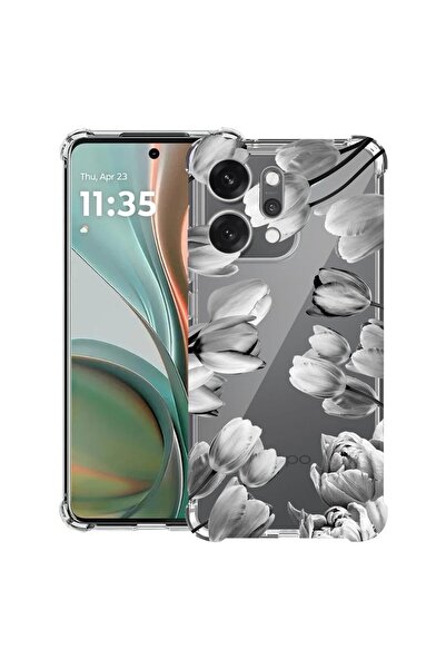 bestcase ¬Æ Husa Anti Shock Compatibila cu OPPO Reno14, Floral - Black Tulip,...