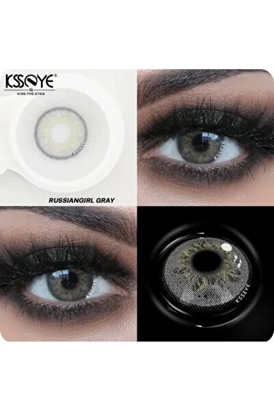 EYESSTORE RUSSIANGİRL GRAY DOĞAL GÖRÜNÜMLÜ GÖZ LENSİ 1 yıllıktır