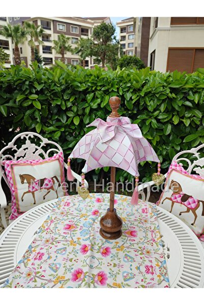 Nevena handmade Pembe dama Bali şemsiyesi