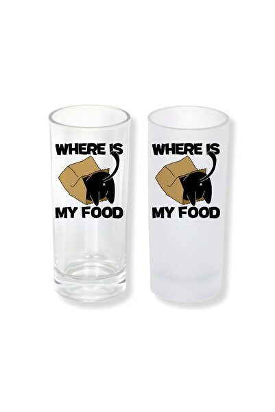 Ghostbastır Raki Glass with Cat Design, with Ice or No Ice Option – 1 Stylish...