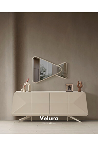 Velura Home & Living Vakko Konsol - Krem (Ayna Dahil)