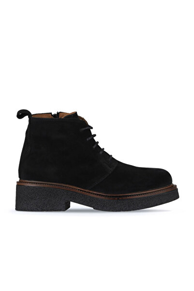 BUENO Black Suede Women's Heeled Boots