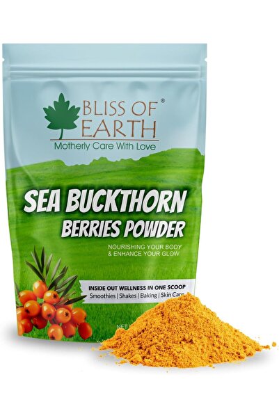 Bliss of Earth Sea Buckthorn Berries Powder, Superfood for Immunity, Skin, Sm...