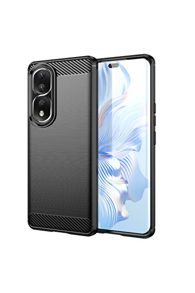 Techsuit Husa pentru Honor 80 Pro / Honor 90 Pro, Carbon Silicone, protectie ...