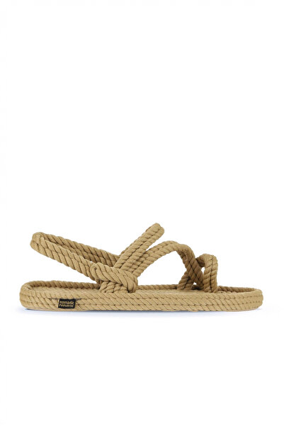 Nomadic Republic Beige Halat Bodrum Women's Rope with Rubber Sole