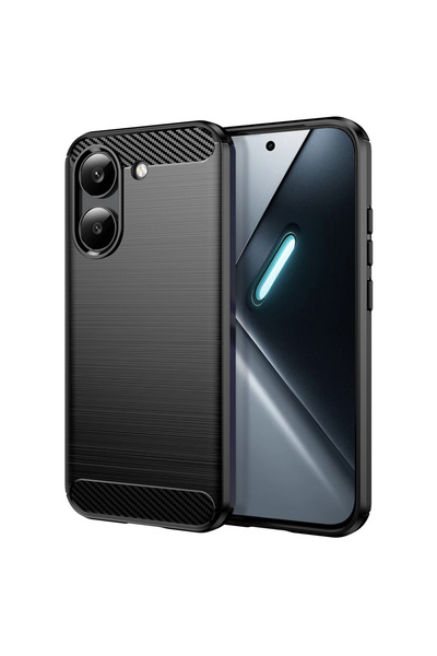 Techsuit Θήκη για Xiaomi Poco X8 Pro, Σιλικόνης με ανθρακονήματα, αντικραδασμ...