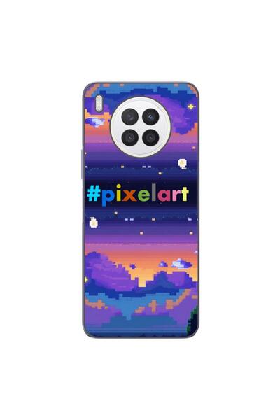 OEM Husa compatibila cu Huawei Nova 8i Silicon Gel Tpu Model Pixel Art Peisaj