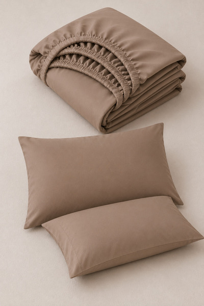 Cottonest SET DE CĂPTUȘELĂ CU ELASTIC, INCLUSIV FEȚE DE PERNĂ |   Pat dublu (...