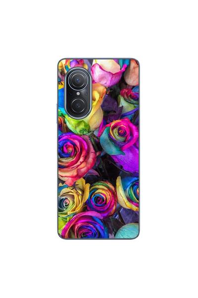 OEM Husa compatibila cu Huawei Nova 9 SE Silicon Gel Tpu Model Trandafiri Col...