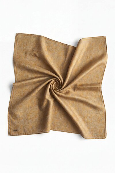 Silk Home Eșarfă moale Lina Flora Olive 90x90