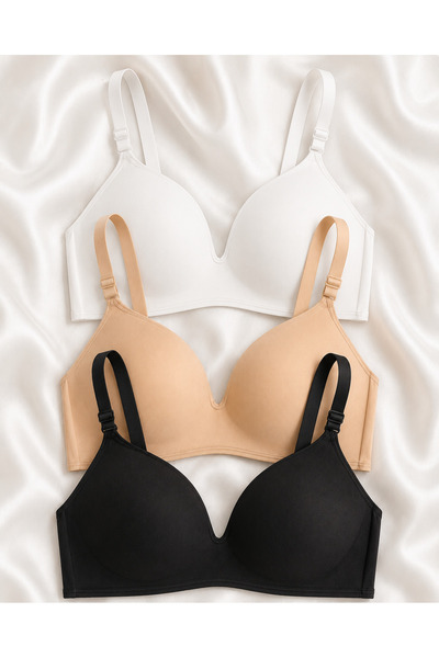 Skin Verse Dolgusuz Balensiz Toparlayıcı Sütyen 3'Lü Set