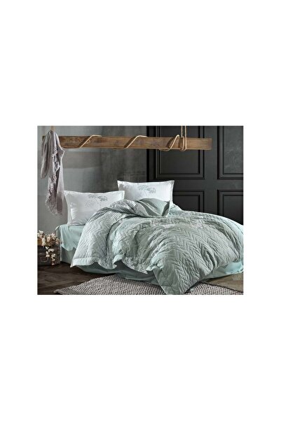 DENİZLİ ÇEYİZ Clasy Double 4 Season Quilted Duvet Cover Set Luvi Mint
