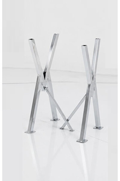 BafArt ÇAPRAZ METAL MASA AYAĞI 72CM KROM