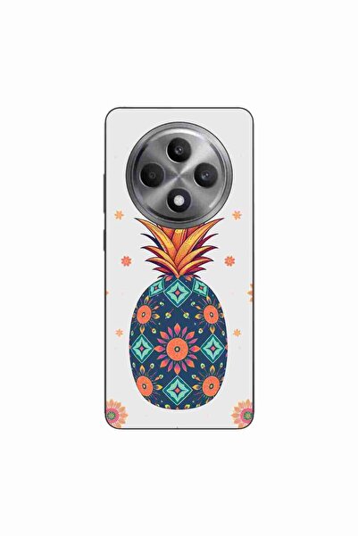 OEM Husa compatibila cu Oppo Reno12 FS Silicon Gel Tpu Model Floral Pineapple