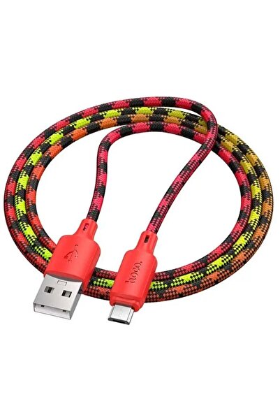 hoco. Cablu USB Hoco USB-A - microUSB 1 m Roșu
