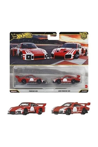 Mattel Games Hot Wheels Premium pachet de 2 mașini Porsche 935