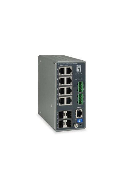 LEVEL ONE LevelOne Industr.Switch 8xGE/4xSFP TURING Managed L3