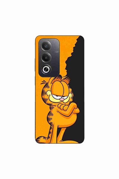 OEM Husa compatibila cu Oppo A80 Silicon Gel Tpu Model Garfield Black and Orange