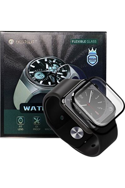 BestSuit Curea hibridă flexibilă pentru Apple Watch seria 8/9-45mm