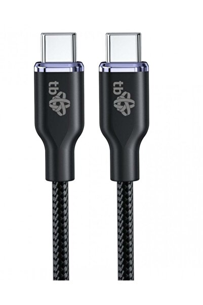 TB Print Cablu USB C - USB C 60W Glamour 1.5m Negru
