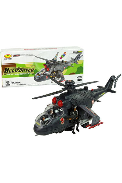 LeanToys Elicopter negru