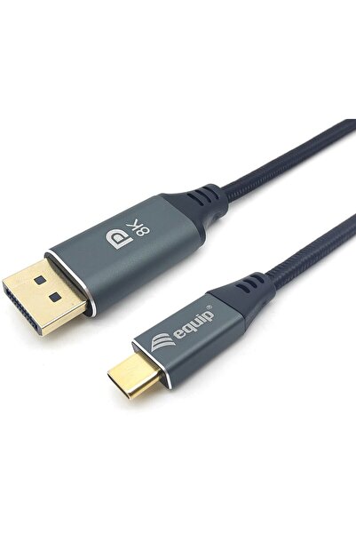 EQUIP Adaptor USB-C->DisplayPort1.4 St/St 8K/ 60Hz 1.00m PVC