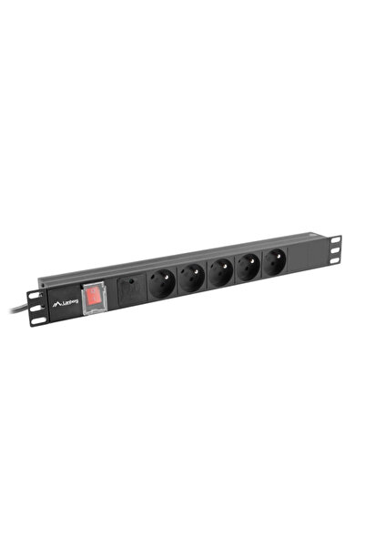 Lanberg Bandă de alimentare PDU pentru rack 19 " 1U 16A 5x 230V cu 2 metri de...