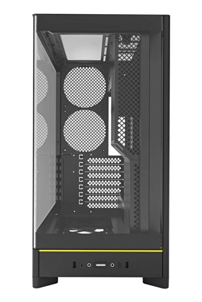 MONTECH HS02 Carcasă PC, Midi-Tower, ATX, Sticlă securizată, ARGB - negru