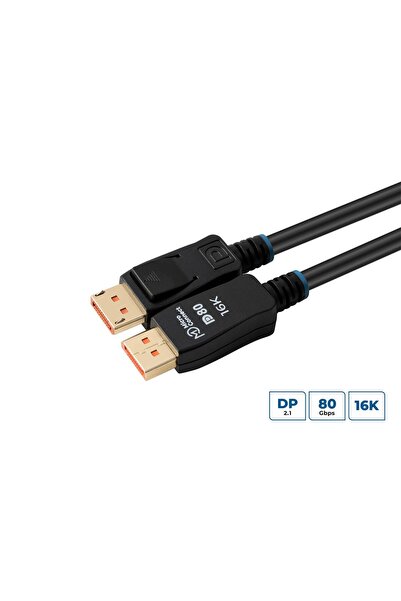 MicroConnect Cablu DisplayPort 2.1 16K 80Gbps, 2m, Negru