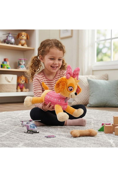 Cici Oyuncak Çocuk Oyun Uyku Arkadaşı Sevimli Paw Patrol 50 cm Skye Pelüş Fig...