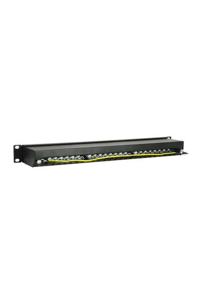 EQUIP 19" Patchpanel 24xRJ45 Cat5e FTP 1U 100MHz RAL9005