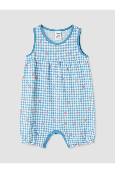 LC Waikiki Rmz Gi̇yi̇m Farkiyla Printed Baby Girl Jumpsuit