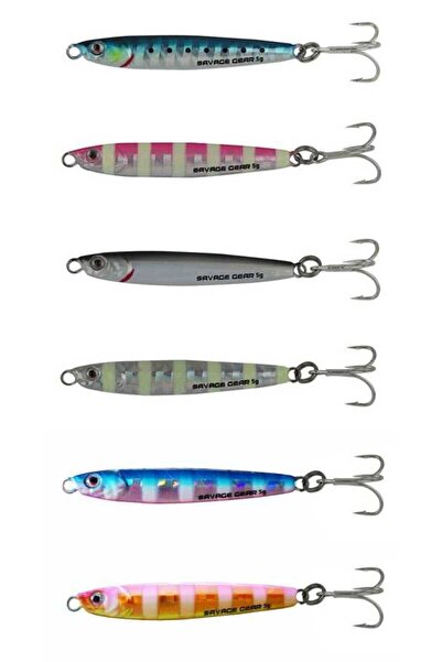 Savage Gear 3D Slim Minnow 5 gr 4,6 cm Jig Sahte Balık Blue Pink Zebra