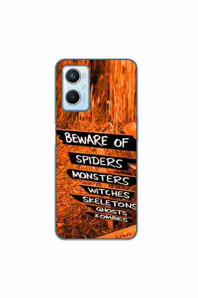 OEM Husa compatibila cu Oppo A96 4G Silicon Gel Tpu Model Halloween Beware Signs
